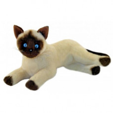 Siamese Plush Cat Lying 30cm